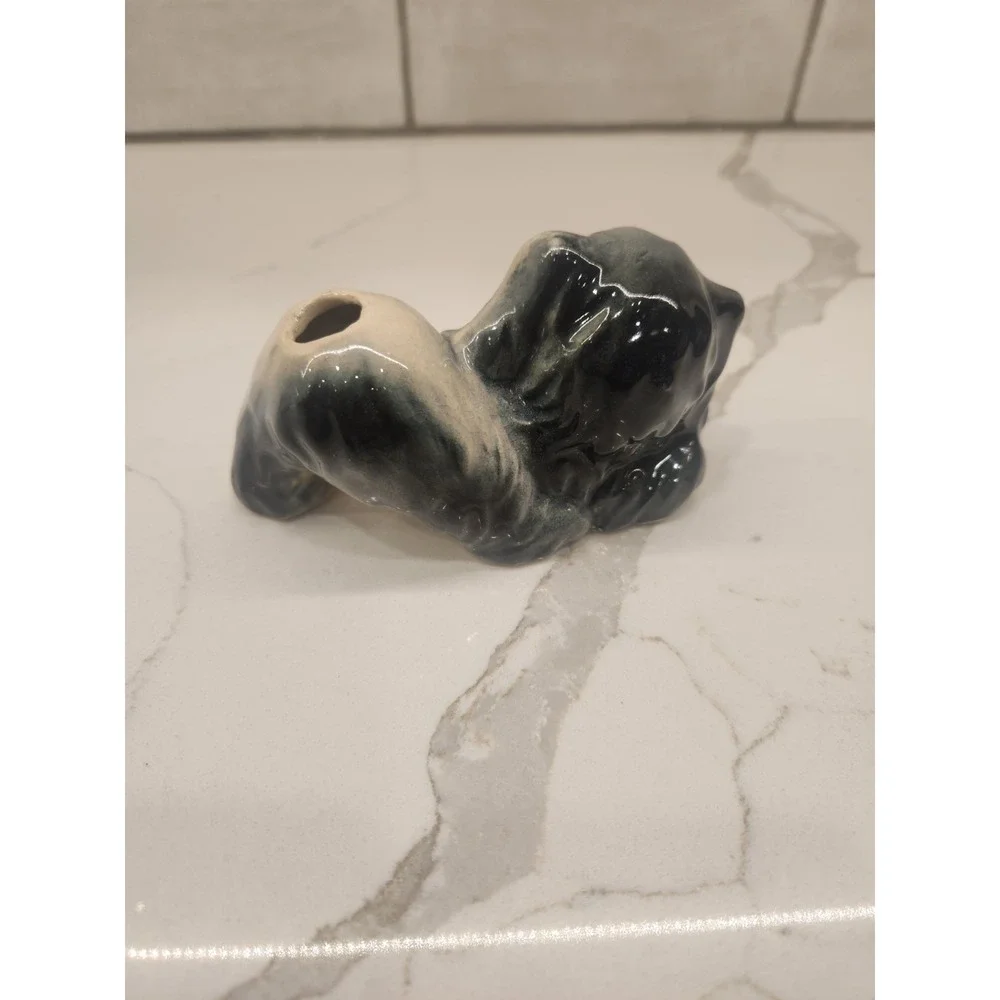 Vintage 1950s Shawnee Blue-Green Puppy Dog Cocker Spaniel Air Freshener Figurine